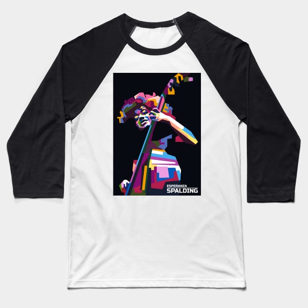 Popart Female jazz bassist in WPAP Baseball T-Shirt by smd90